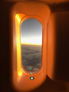 Das Bild zeigt die Sicht auf Wolken